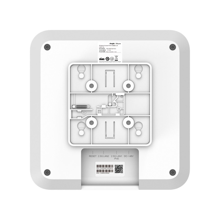 ACCESS POINT DUAL-BAND AX6000 WI-FI6 2 PORTAS 2.5GE RG-RAP2260(H) — imagem 4