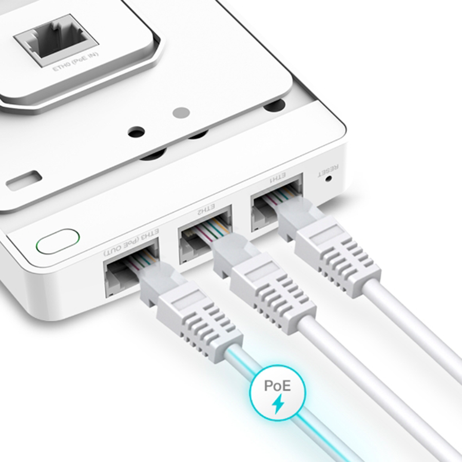 ACCESS POINT WIRELESS DE PAREDE DUAL BAND AX1800 WI-FI6 GIGABIT (EAP615-WALL) — imagem 5