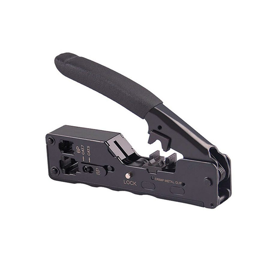 ALICATE DE CRIMPAGEM PROFISSIONAL RJ45 CAT5e / CAT6 / CAT6A / CAT7