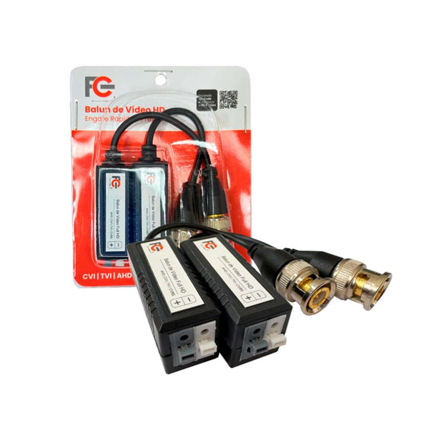 BALUN DE VIDEO FHD DE ENGATE RÁPIDO – AHD-CVI-TVI-CVBS