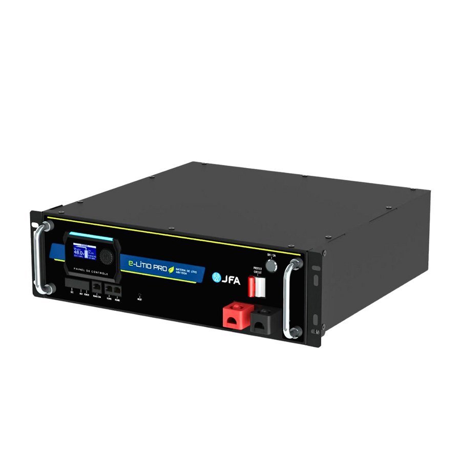 BATERIA ESTACIONÁRIA DE LÍTIO P/ RACK 48V/100AH 3U E-LITIO PRO LIFEPO4