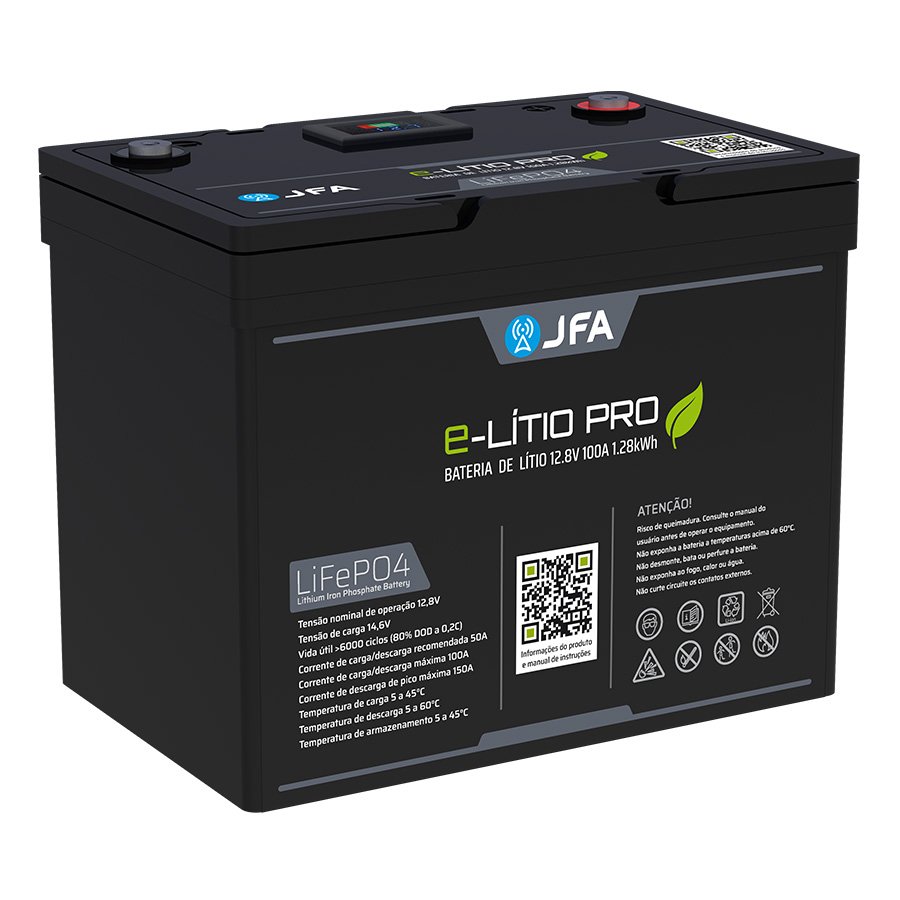 BATERIA ESTACIONÁRIA DE LÍTIO PORTÁTIL 12.8V/100A E-LITIO PRO LIFEPO4 — imagem 6