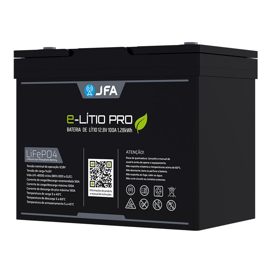 BATERIA ESTACIONÁRIA DE LÍTIO PORTÁTIL 12.8V/100A E-LITIO PRO LIFEPO4 — imagem 7