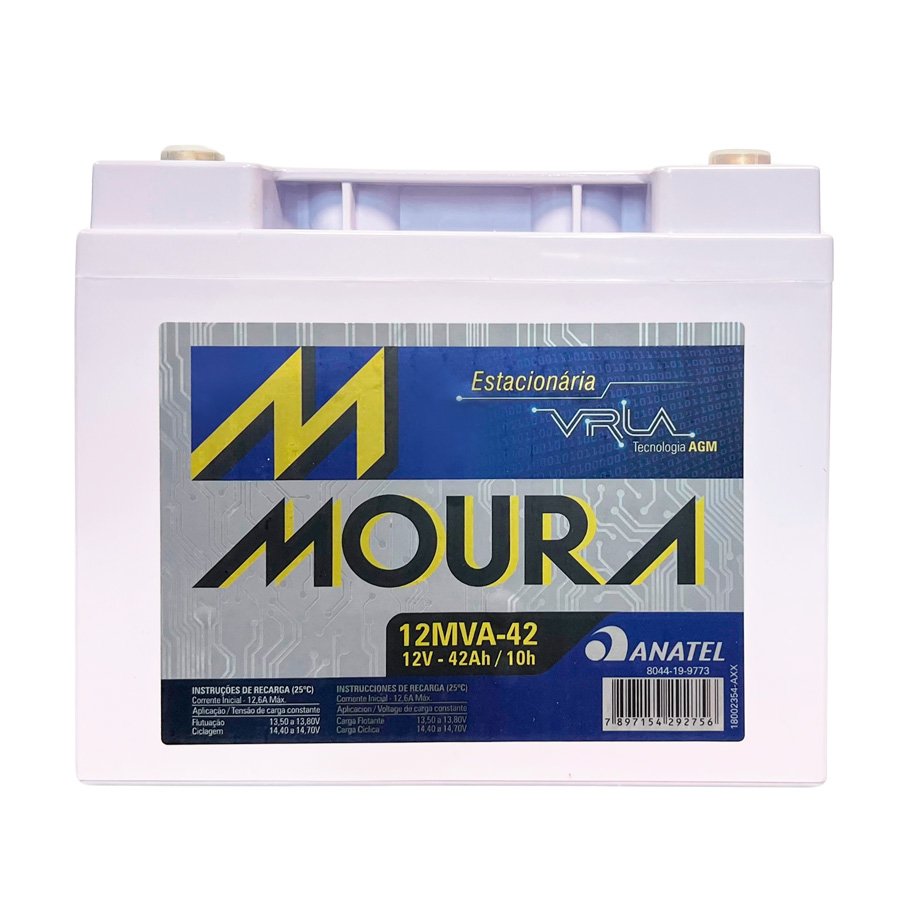 BATERIA ESTACIONÁRIA NOBREAK VLRA MVA 12V 42AH (12MVA-42)
