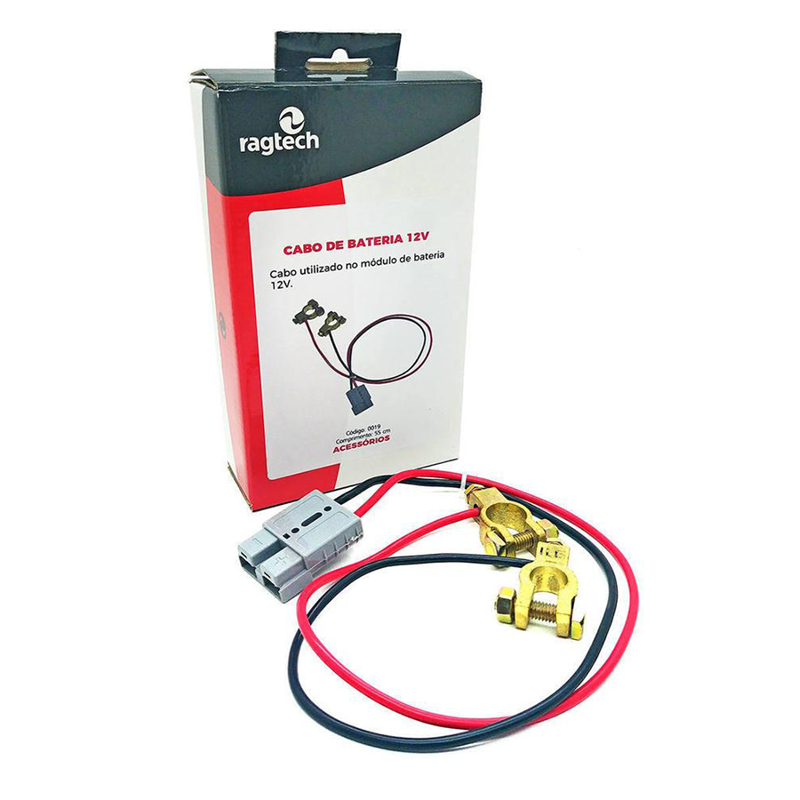 CABO DE BATERIA EXTERNA PARA NOBREAK 12V 55CM