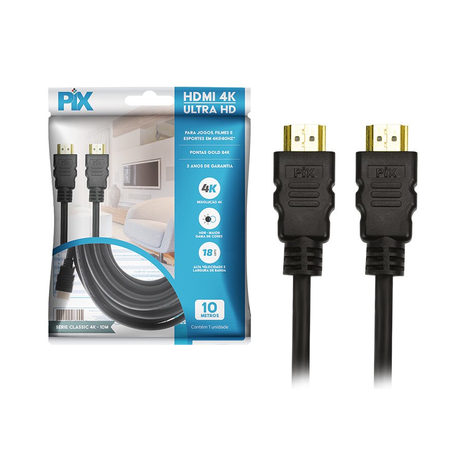 CABO HDMI 2.0 HDR 4K 19 PINOS 28AWG – 10 METROS — imagem 3