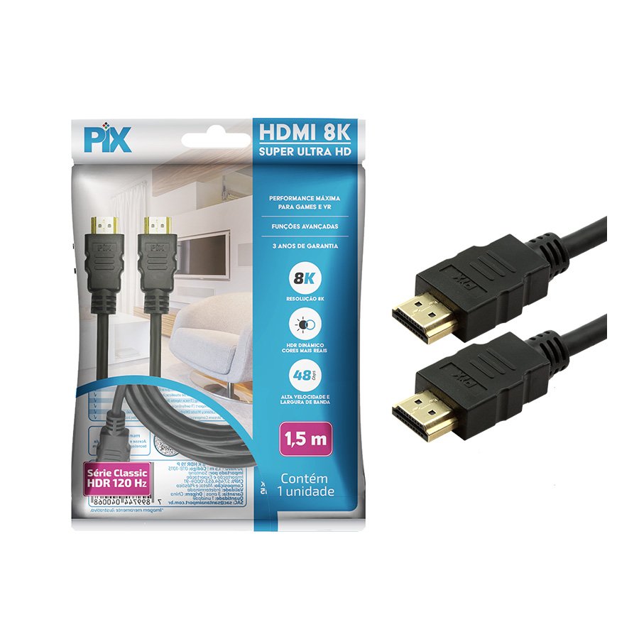 CABO HDMI GOLD 2.1 HDR 8K 19 PINOS 30AWG – 1.5 METROS — imagem 3