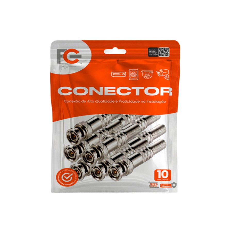 CONECTOR BNC MOLA PARAFUSO 6MM