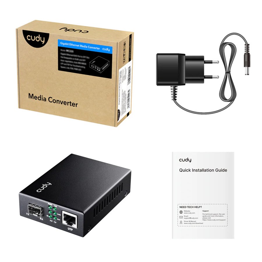 CONVERSOR DE MÍDIA 10G 10/100/1000/2500/10G SFP PARA RJ45 (MC10G) — imagem 2