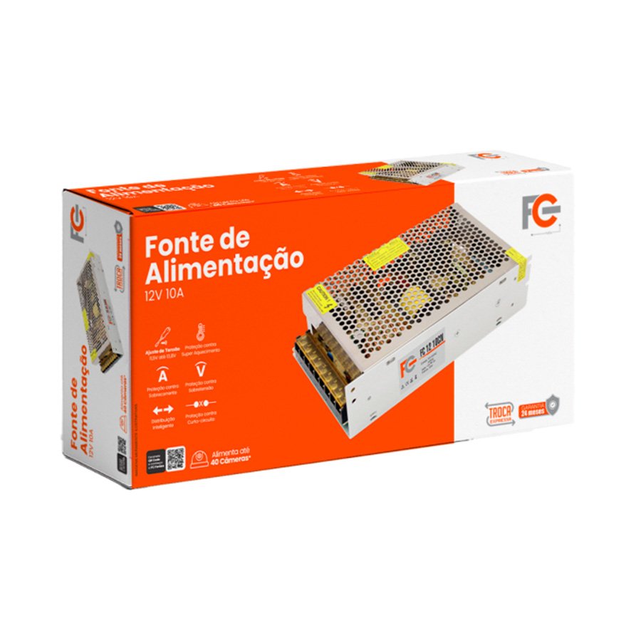 FONTE CHAVEADA COLMEIA 12V 10A 120W — imagem 3