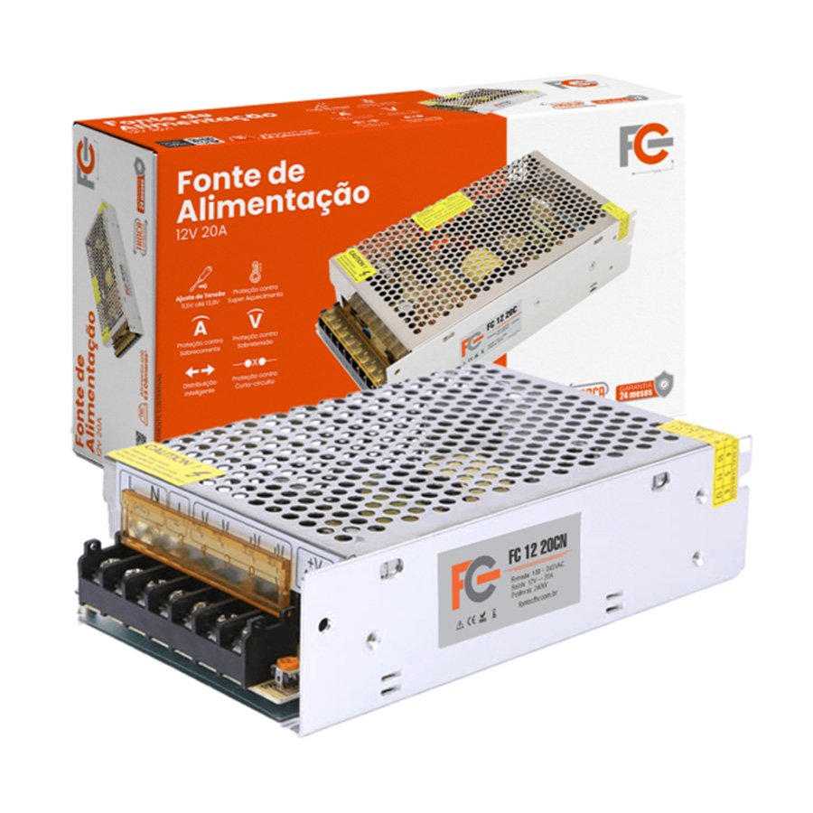 FONTE CHAVEADA COLMEIA 12V 20A 240W — imagem 2