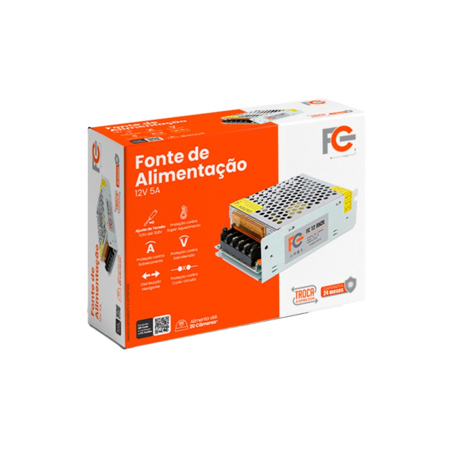 FONTE CHAVEADA COLMEIA 12V 5A 60W