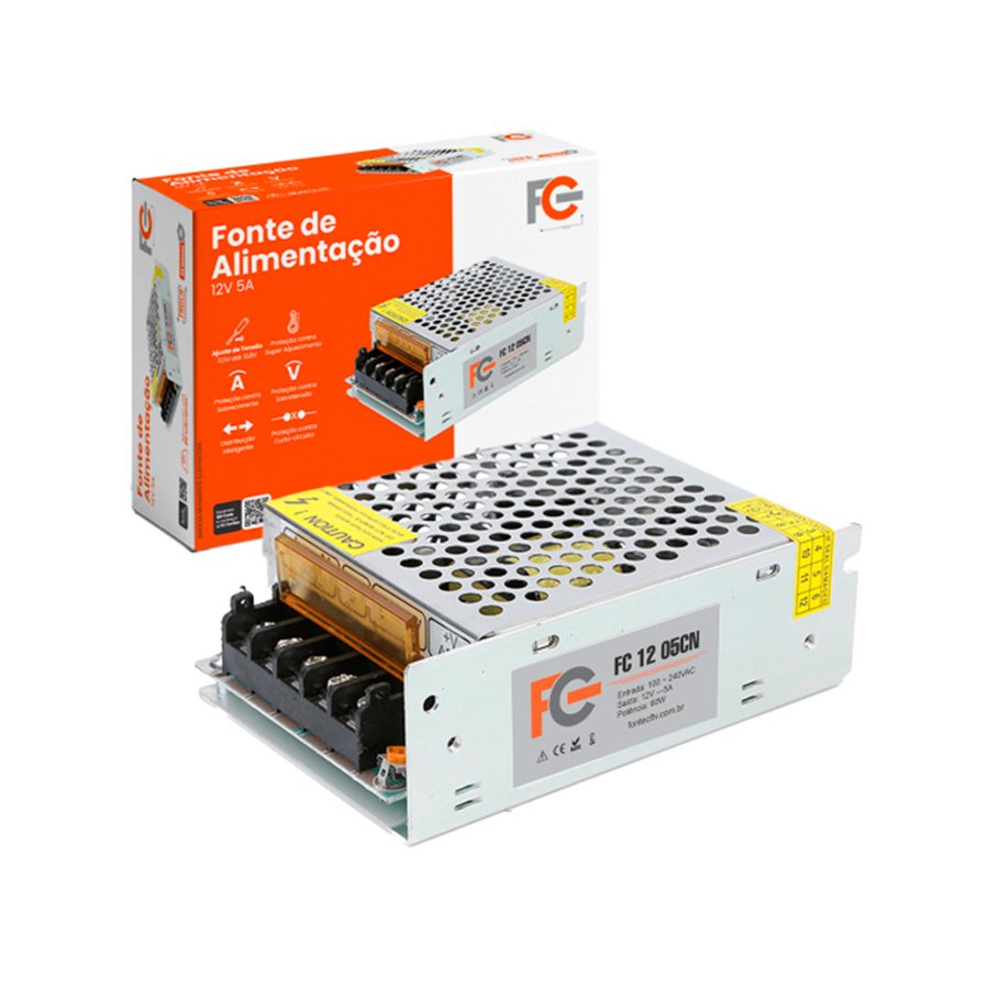 FONTE CHAVEADA COLMEIA 12V 5A 60W — imagem 3