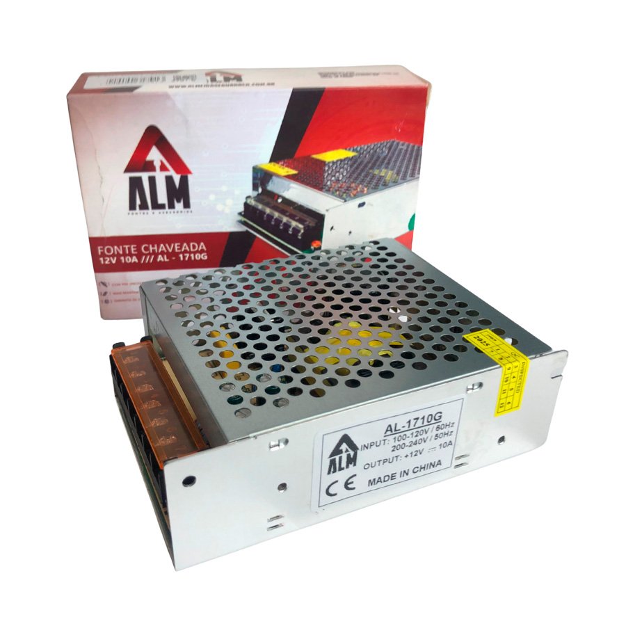 FONTE CHAVEADA GRADEADA COLMEIA 12V/10A — imagem 3