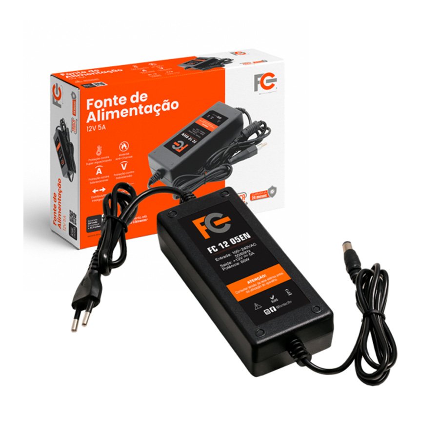 FONTE ELETRÔNICA 12V 05A – TIPO NOTEBOOK