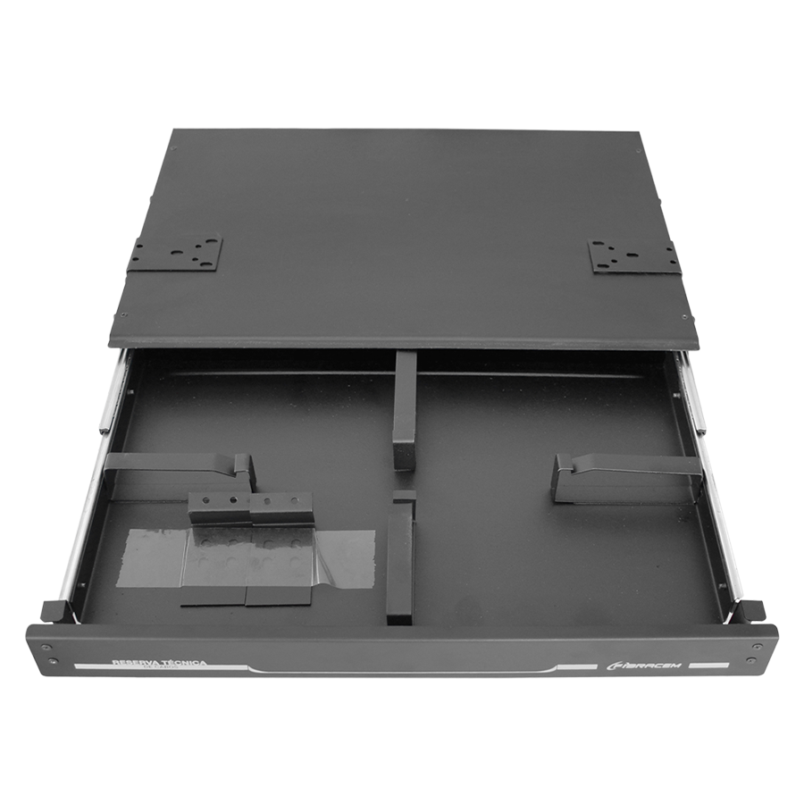 GAVETA PARA ACOMODAÇÃO DE CORDÕES ÓPTICOS 19″ 1U — imagem 3