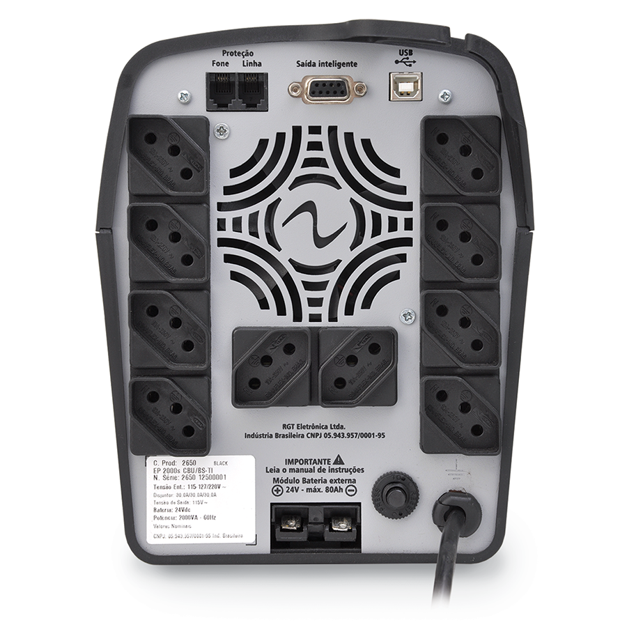 NOBREAK EASY PRO 1400D CBU-TI BLACK 60HZ ENTR. 115-127V-220V SAÍDA 115V — imagem 2