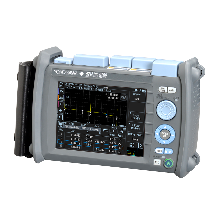 OTDR AQ1215E 42/40/39DB 1310/1550/1625NM (FIBRA ATIVA) — imagem 3