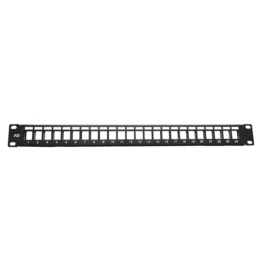 PATCH PANEL 24 PORTAS DESCARREGADO BLINDADO