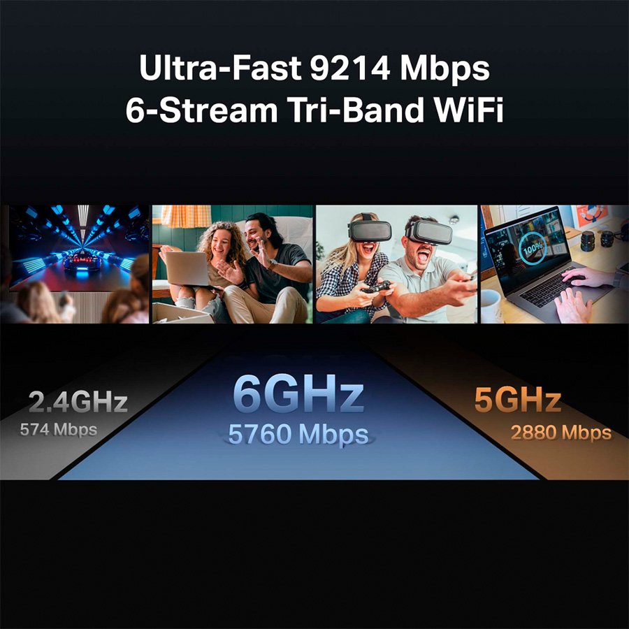 ROTEADOR ARCHER TRI BAND BE9300 WI-FI7 5 PORTAS DE 2.5G EASYMESH (BE550) — imagem 3