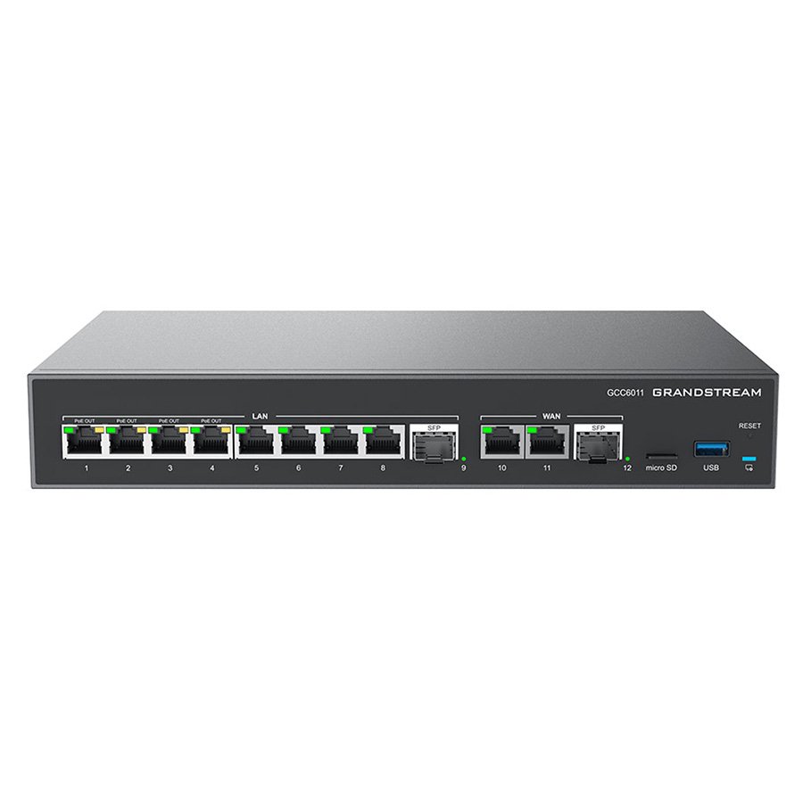 ROTEADOR MULTI WAN VPN 10 PORTAS GIGABIT + 2 PORTAS SFP 2.5G (GCC6011)