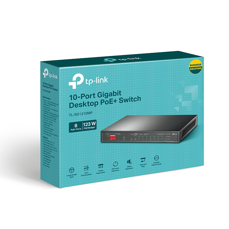 SWITCH 10 PORTAS GIGABIT C/ 8 PORTAS POE+ (TL-SG1210MP) — imagem 5