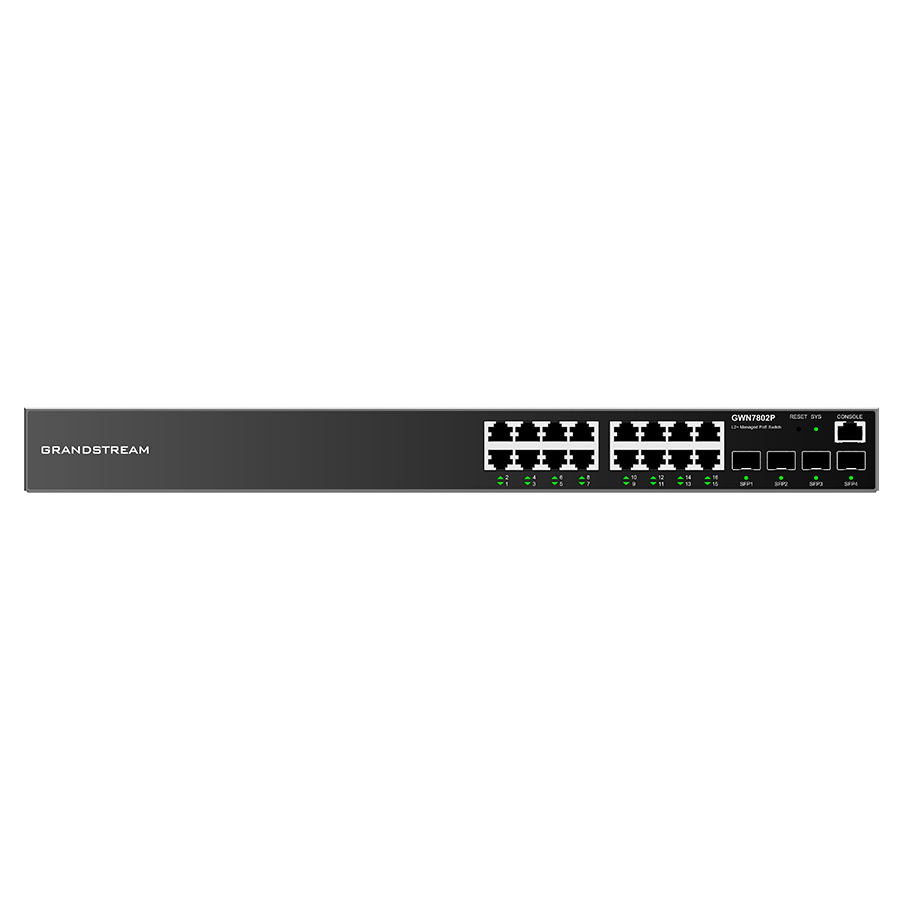 SWITCH 16 PORTAS POE GIGABIT + 4 SFP GERENCIÁVEL LAYER 2+ (GWN7802P) — imagem 6