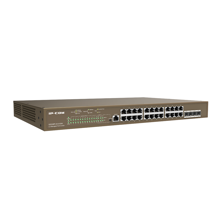 SWITCH 24 PORTAS GIGABIT POE GERENCIAVEL LAYER-3 (G5328P-24-410W)