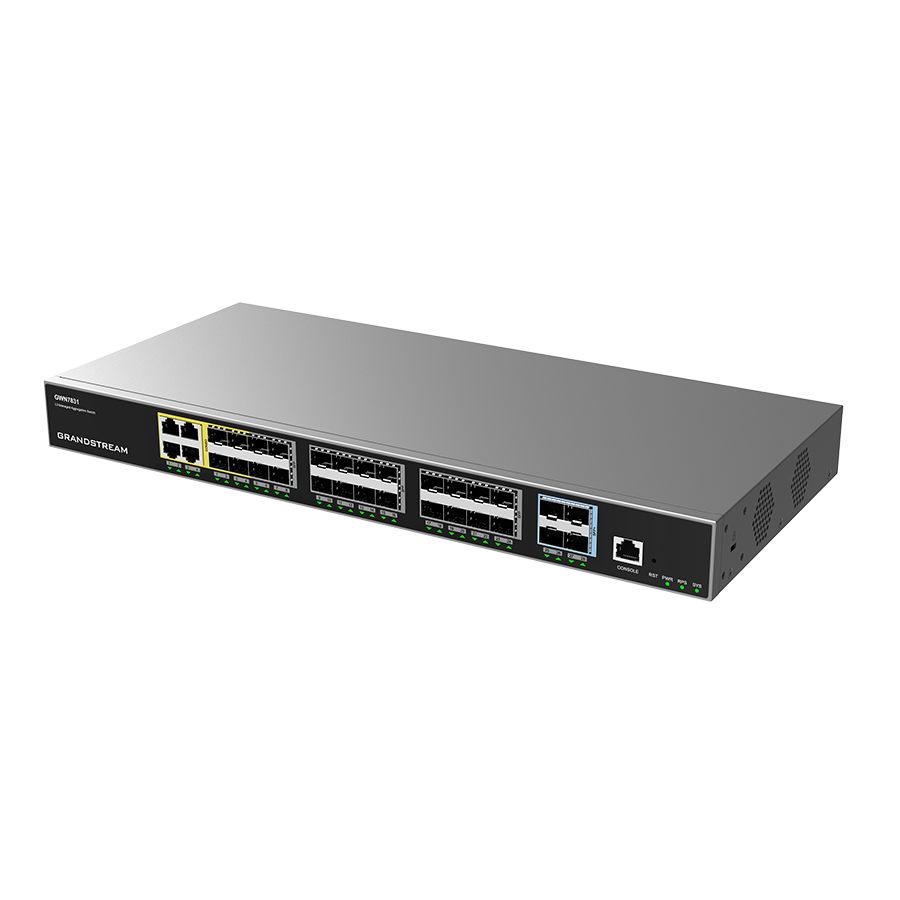 SWITCH 4 PORTAS COMBO GIGABIT + 24 SFP + 4 SFP+10G GERENCIÁVEL LAYER 3 (GWN7831) — imagem 4