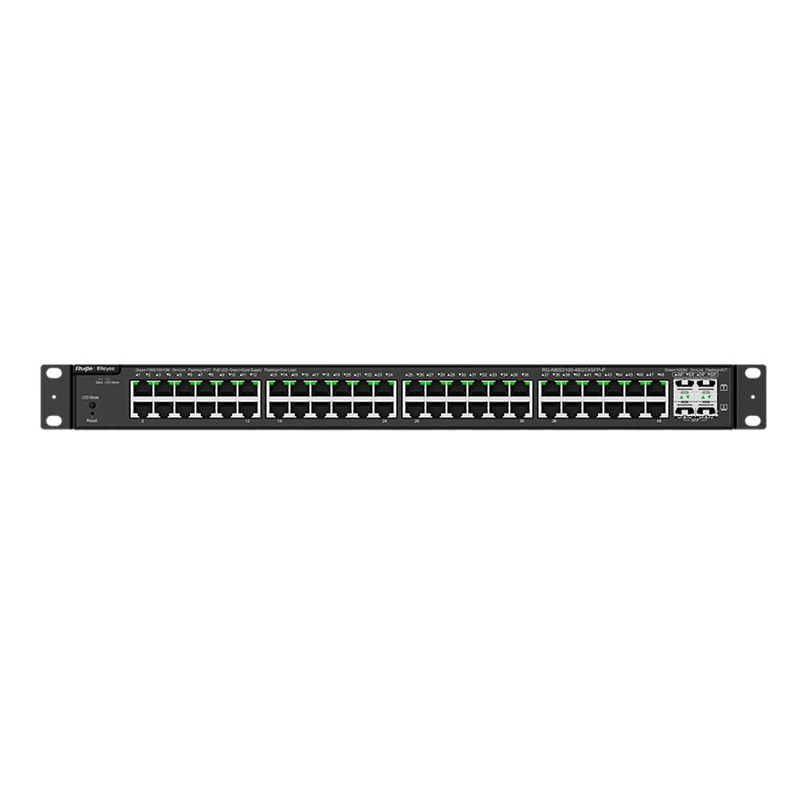 SWITCH 48 PORTAS POE GE + 4 PORTAS SFP GERENCIAVEL (L2) RG-NBS3100-48GT4SFP-P — imagem 5