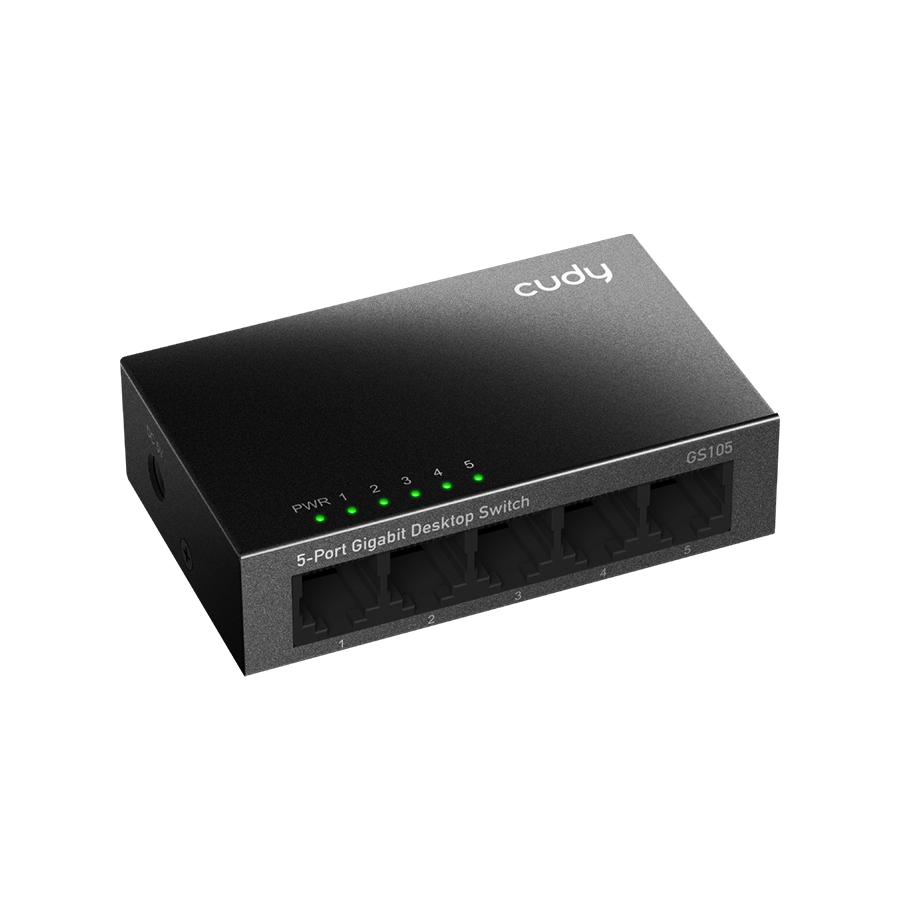 SWITCH 5 PORTAS GIGABIT CASE METAL (GS105) — imagem 3