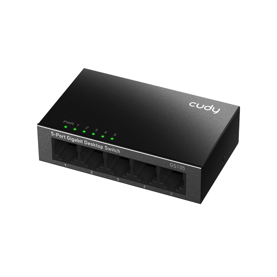 SWITCH 5 PORTAS GIGABIT CASE METAL (GS105)
