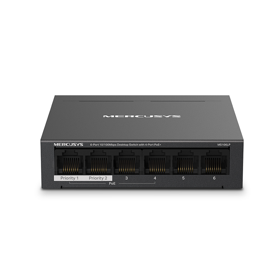 SWITCH 6 PORTAS FAST C/ 4 PORTAS POE (MS106LP)