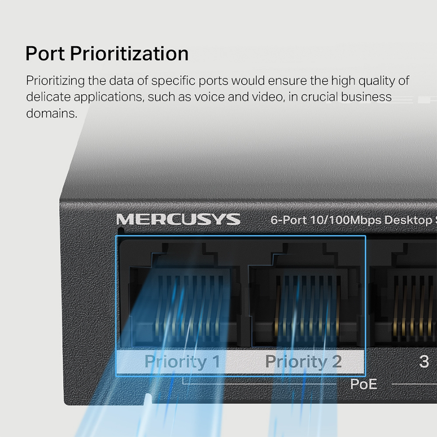 SWITCH 6 PORTAS FAST C/ 4 PORTAS POE (MS106LP) — imagem 5