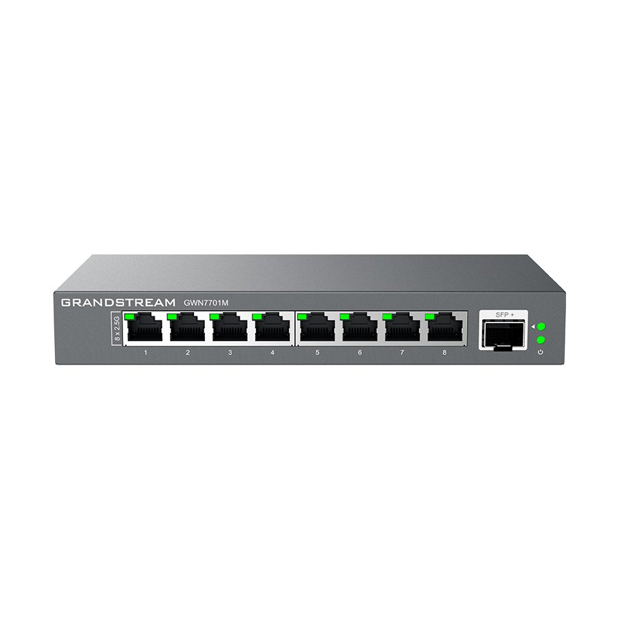 SWITCH 8 PORTAS 2.5GE + 1 PORTA SFP+10G (GWN7701M)
