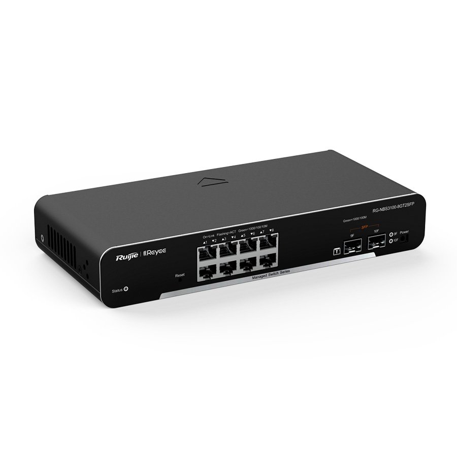 SWITCH 8 PORTAS GE + 2 PORTAS SFP GERENCIÁVEL (L2) RG-NBS3100-8GT2SFP — imagem 3