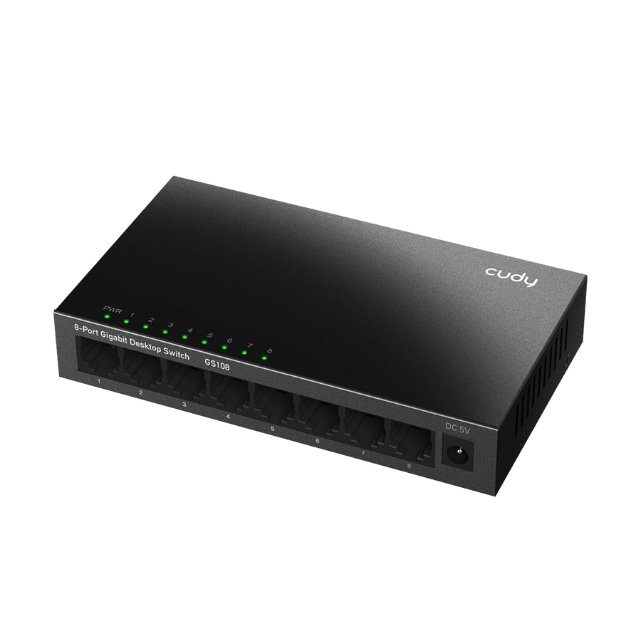 SWITCH 8 PORTAS GIGABIT CASE METAL (GS108)