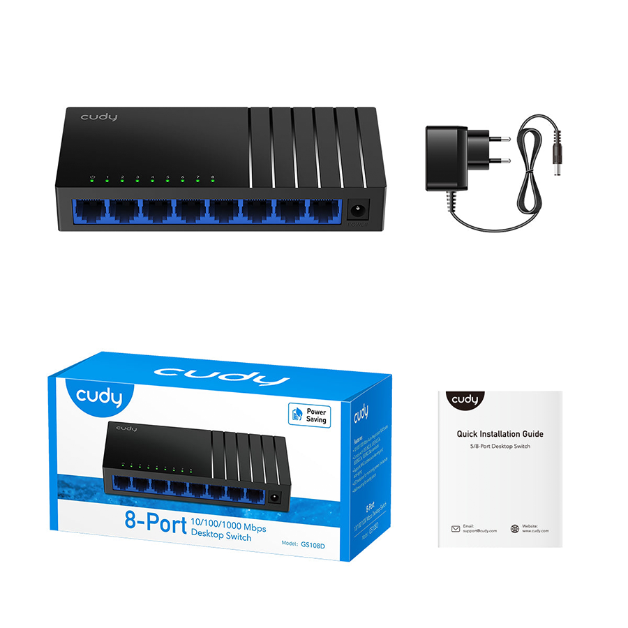 SWITCH 8 PORTAS GIGABIT (GS108D) — imagem 2