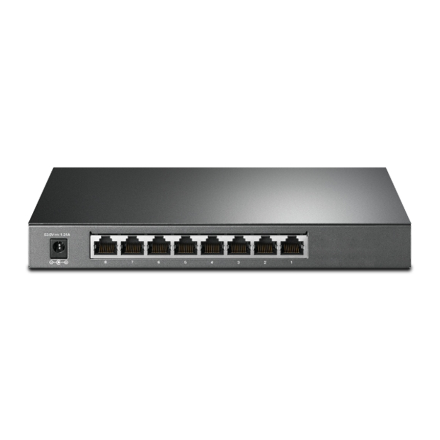 SWITCH 8 PORTAS GIGABIT SMART JETSTREAM C/ 4 PORTAS POE+ (TL-SG2008P)