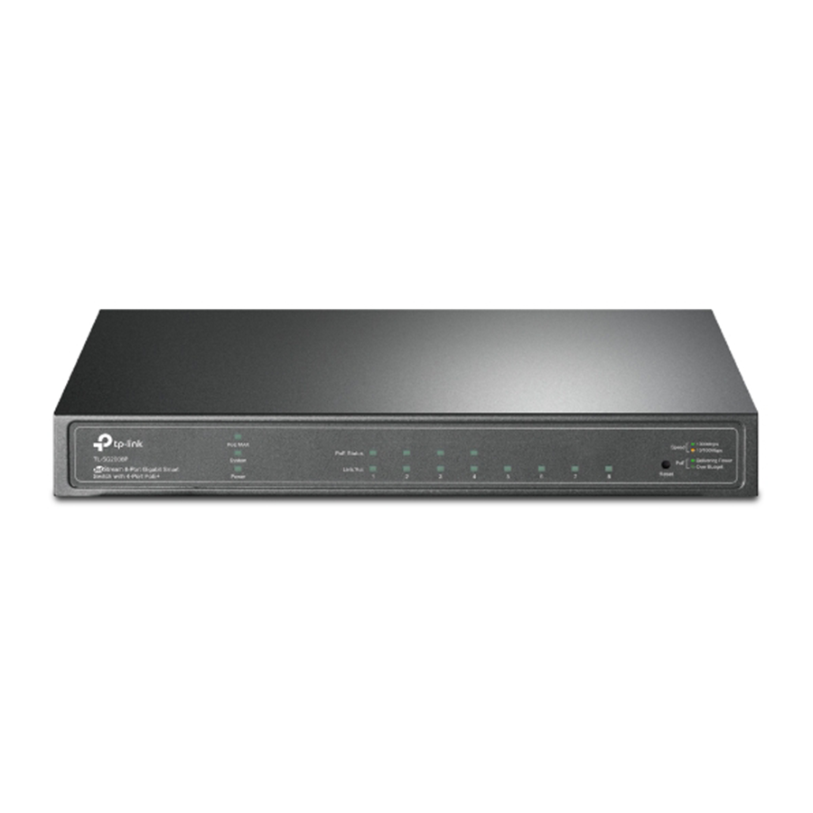 SWITCH 8 PORTAS GIGABIT SMART JETSTREAM C/ 4 PORTAS POE+ (TL-SG2008P) — imagem 3