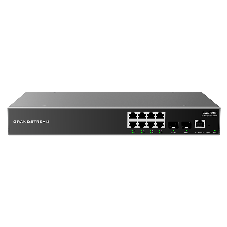 SWITCH 8 PORTAS POE GIGABIT + 2 SFP GERENCIÁVEL LAYER 2+ (GWN7801P) — imagem 6