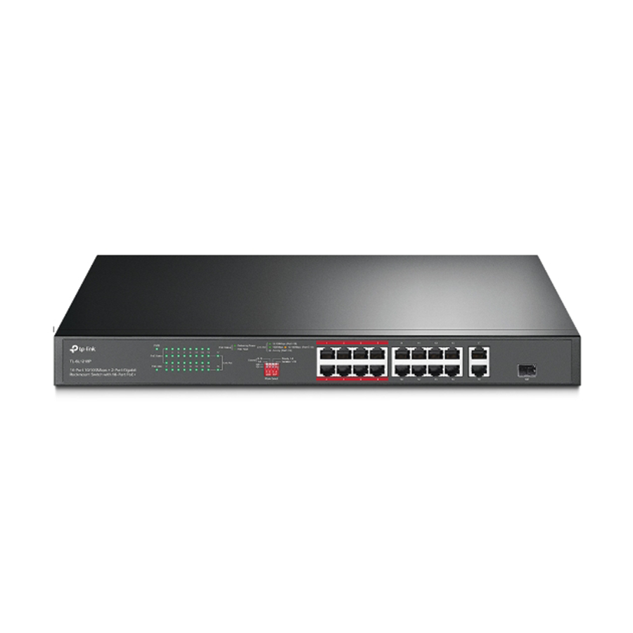 SWITCH FAST 16 PORTAS POE + 2 PORTAS GIGABIT (TL-SL1218P)