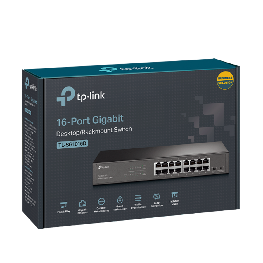 SWITCH GIGABIT 16 PORTAS (TL-SG1016D)