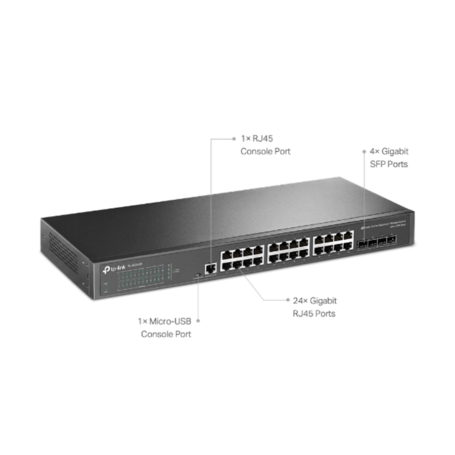 SWITCH GIGABIT 24 PORTAS JETSTREAM L2 COM 4 SFP (SG3428) — imagem 3