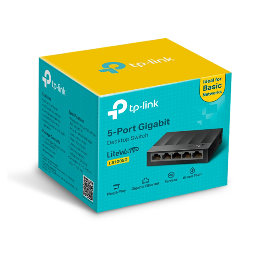 SWITCH GIGABIT ETHERNET 5 PORTAS LITEWAVE (LS1005G)