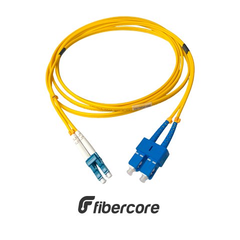 CORDÃO ÓPTICO SM DUPLEX LC/UPC – SC/UPC G657A1 3MM LSZH 2.5M