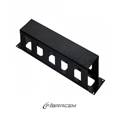 GUIA DE CABOS HORIZONTAL FECHADO 19″ 2U P90