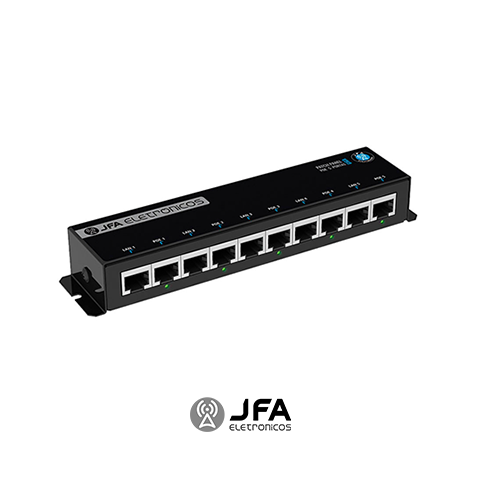 PATCH PANEL POE 5 PORTAS GIGABIT