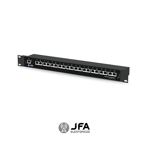 PATCH PANEL POE 10 PORTAS GIGABIT