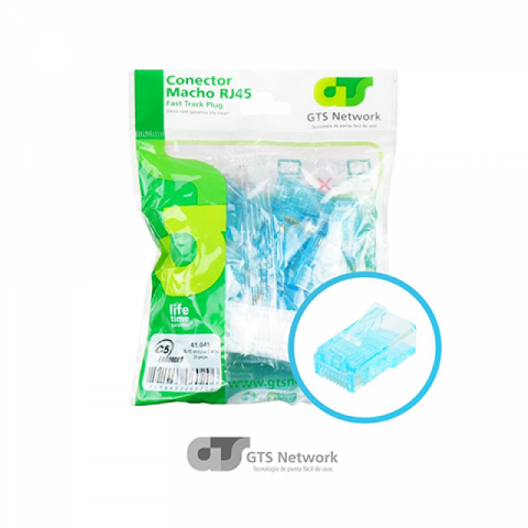 CONECTOR RJ45 FAST TRACK AZUL CAT5E
